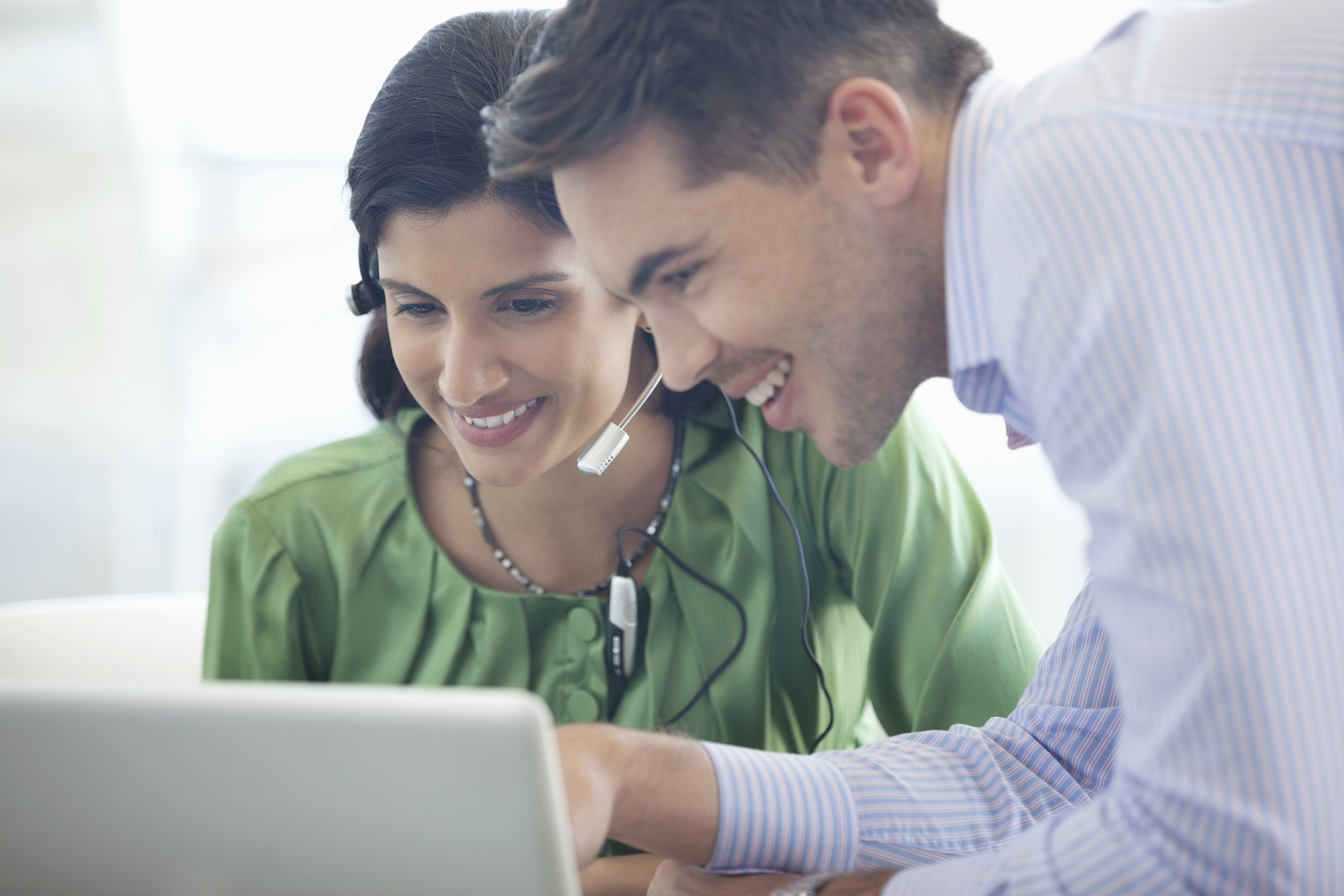 Couple at computer